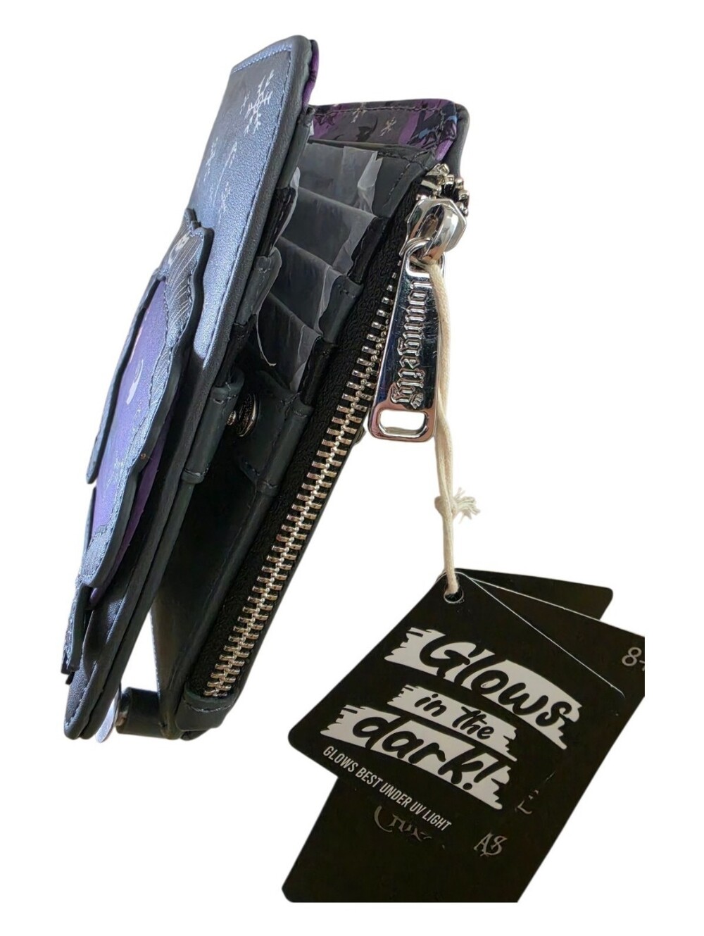 Loungefly Nightmare Before Christmas Glow in the Dark Wallet NWT - Picture 7 of 7